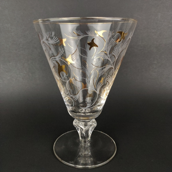 Libby Royal Fern Water Goblets | Set of 4 - Picture 4 of 9